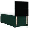 vidaXL Cama box spring con colch&oacute;n terciopelo verde oscuro 100x200 cm