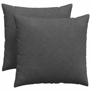 vidaXL Cojines de sof&aacute; 2 pcs Gris oscuro 50 x 50 cm Tela de pana