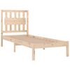 vidaXL Estructura de cama de madera maciza de pino 90x200 cm