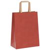 vidaXL Bolsas de papel con asas 50 uds rojo 21x11x28 cm