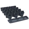 vidaXL Set de plantas jard&iacute;n vertical 12 uds polipropileno antracita