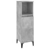 vidaXL Juego muebles de ba&ntilde;o 4 pzas madera contrachapada gris hormig&oacute;n
