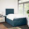 vidaXL Cama box spring con colch&oacute;n terciopelo azul 120x200 cm