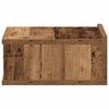 vidaXL Mesitas de noche flotantes 2 uds madera vieja 40x32x15 cm