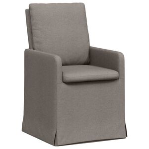 vidaXL Sillas de comedor 2 uds. tela Taup&eacute; 57 x 67 x 98 cm