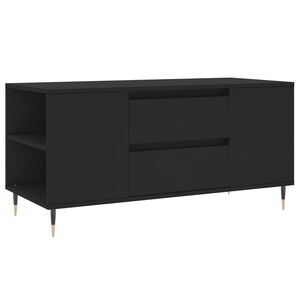 vidaXL Mesa de centro madera de ingenier&iacute;a negro 102x44,5x50 cm