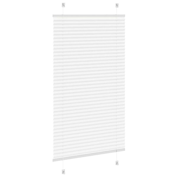 vidaXL Estor Plisado blanco 75x150 cm Tela Ancho 74,4 cm Poliéster