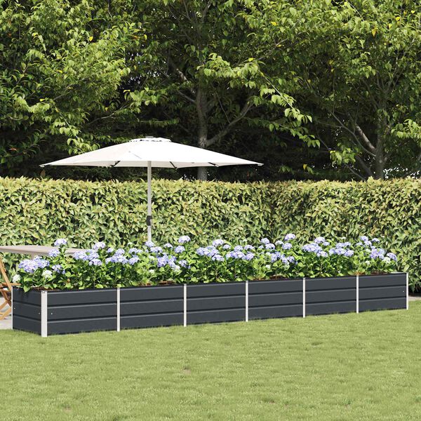 vidaXL Jardinera Antracita 480 x 80 x 45 cm Acero