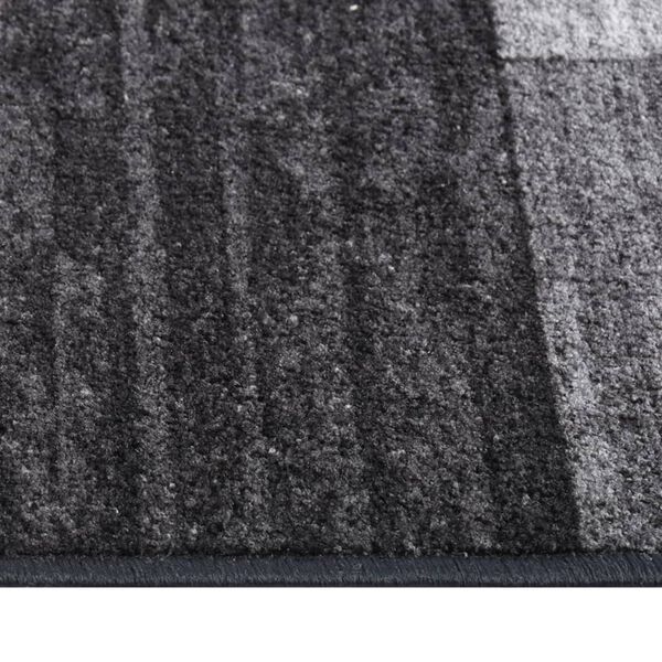vidaXL Alfombra de pasillo antideslizante gris antracita 80x350 cm