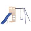 vidaXL Parque infantil de exterior madera maciza de pino