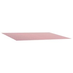 vidaXL Tela de Repuesto para Toldos Rojo y blanco 300 x 250 cm