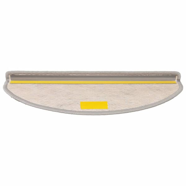vidaXL Alfombra autoadhesiva escalera sisal 30 uds 65x21x4 cm Platina