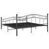 vidaXL Estructura de cama de metal negro 200x200 cm