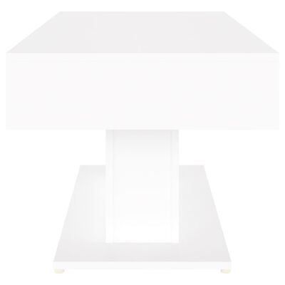 vidaXL Mesa de centro madera contrachapada blanco 96x50x45 cm