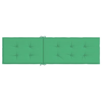 vidaXL Cojín para tumbona verde (75+105)x50x3 cm
