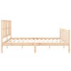 vidaXL Estructura de cama con cabecero madera maciza 180x200 cm
