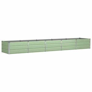 vidaXL Jardinera Verde 400 x 80 x 45 cm Acero