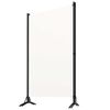 vidaXL Biombo divisor de 3 paneles tela blanco 260x180 cm