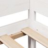 vidaXL Sofá cama con cajones madera maciza de pino blanca 90x190 cm