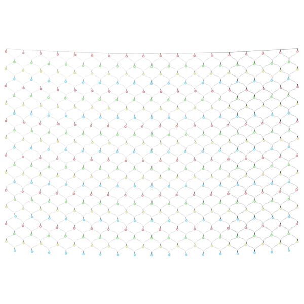 vidaXL Red de luces de Navidad 306 LED colores 3x3 m interior/exterior