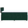 vidaXL Cama box spring con colch&oacute;n terciopelo verde oscuro 100x200 cm