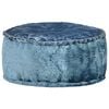 vidaXL Puf redondo de terciopelo azul 40x20 cm