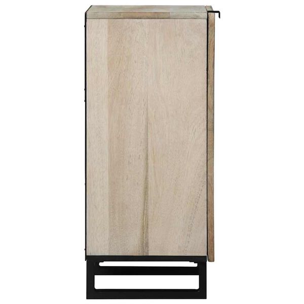 vidaXL Aparador Blanco 40 x 33 x 75 cm madera maciza de mango