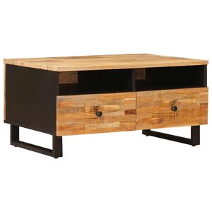 vidaXL Mesa de Caf&eacute; Marr&oacute;n 80 x 54 x 40 cm Madera de mango maciza