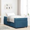 vidaXL Estructura de cama con colch&oacute;n Azul 90 x 200 cm tela