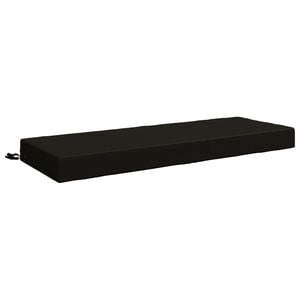vidaXL Almohada para el asiento SOEST 100% Poli&eacute;ster Negro