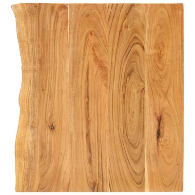 vidaXL Encimera para armario tocador madera maciza acacia 58x52x2,5 cm