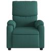vidaXL Sill&oacute;n de masaje reclinable de tela verde oscuro