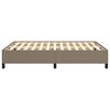 vidaXL Cama sin colchón tela gris taupe 140x200 cm