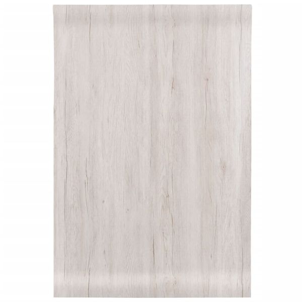 vidaXL Pegatinas de mueble autoadhesivas PVC aspecto madera 90x500 cm
