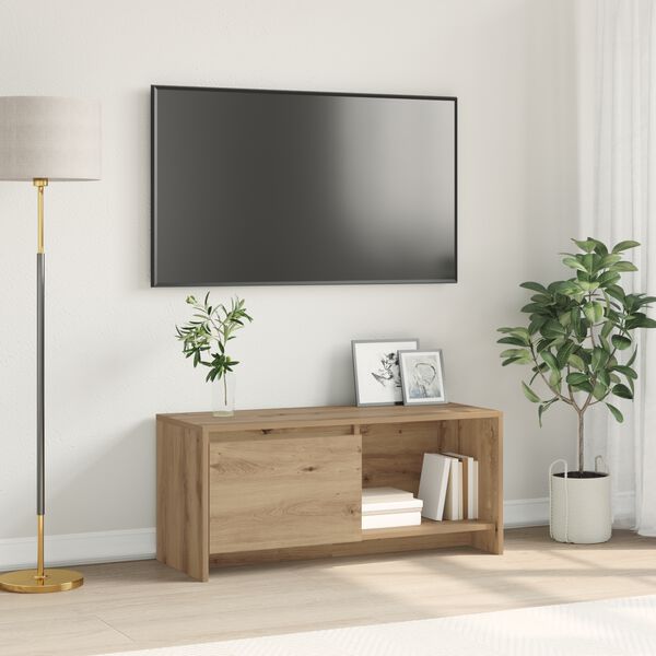 vidaXL Conjunto de mueble de TV Roble artesanal 90 x 35 x 40 cm