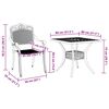 vidaXL Conjunto de mesa de jard&iacute;n 5 pcs Bronce Aluminio fundido