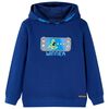 Sudadera infantil con capucha azul marino 128