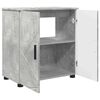 vidaXL Gabinete de Ba&ntilde;o con puerta Gris Concreto 61 x 35 x 64 cm