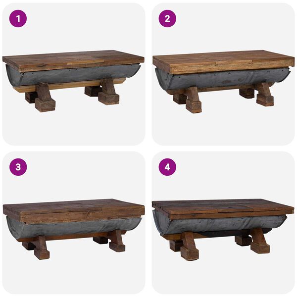 vidaXL Mesa de Caf&eacute; Natural 90 x 50 x 35 cm Madera