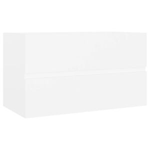 vidaXL Mueble de lavabo madera de ingenier&iacute;a blanco 80x38,5x45 cm
