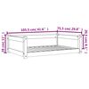 vidaXL Cama para perros madera de pino marr&oacute;n cera 105,5x75,5x28 cm