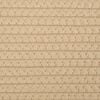 vidaXL Cesta de almacenaje algod&oacute;n beige y blanco &Oslash;40x35 cm