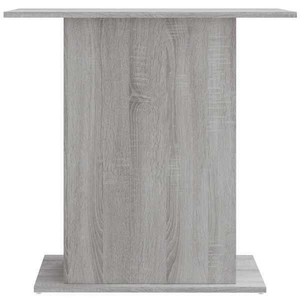 vidaXL Soporte de acuario madera ingenier&iacute;a gris Sonoma 75x36x72,5 cm
