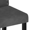 vidaXL Sillas de comedor 2 unidades terciopelo gris oscuro
