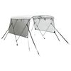 vidaXL Toldo bimini 3 arcos con paredes laterales de malla