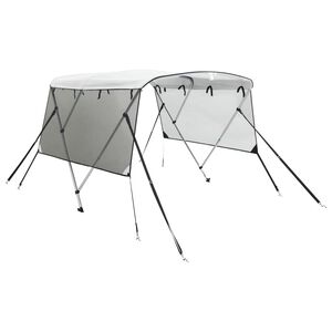 vidaXL Toldo bimini 3 arcos con paredes laterales de malla