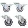 vidaXL Ruedas giratorias con agujero pasador 4 unidades 50 mm