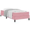 vidaXL Cama tipo Box Spring con colch&oacute;n Rosa 90 x 210 cm tela