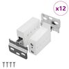 vidaXL Soporte de gabinete colgante 12 uds. 70 x 48 x 19 mm