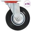 vidaXL Ruedas giratorias 16 unidades 125 mm
